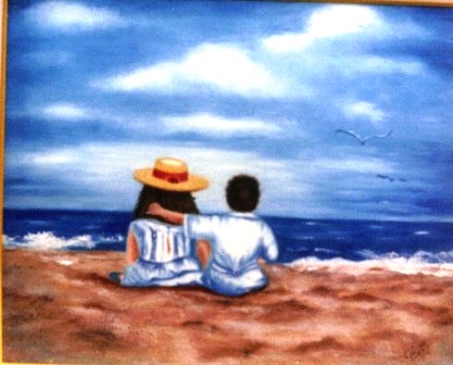 [  Boy and Girl at Beach]
