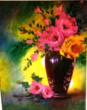 [ Roses in Vase  ]